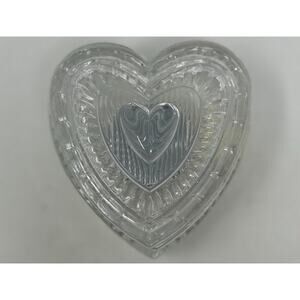 Fifth Avenue Crystal LTD Clear Heart Shaped‎ Music Box